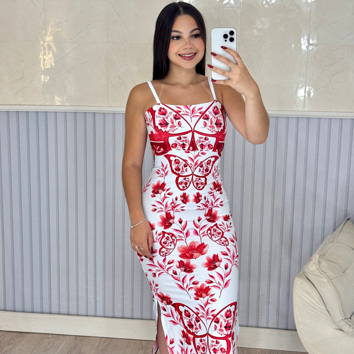 Vestido Canelado Max Midi Valen - Alany Boutique