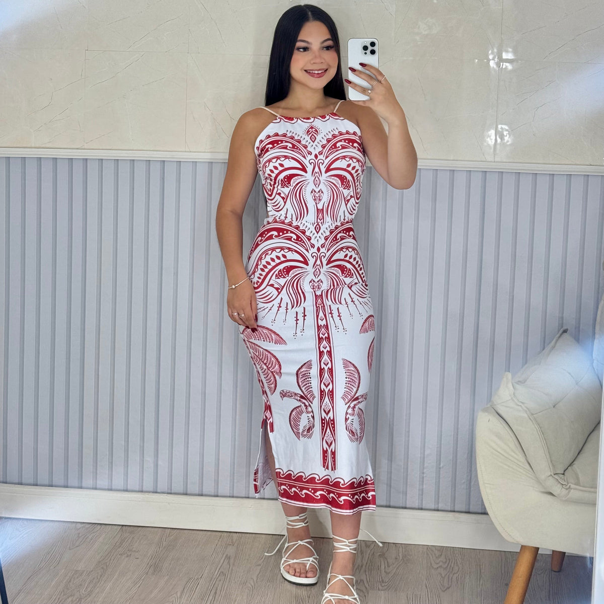 Vestido Midi Suplex Premium Vitória - Alany Boutique