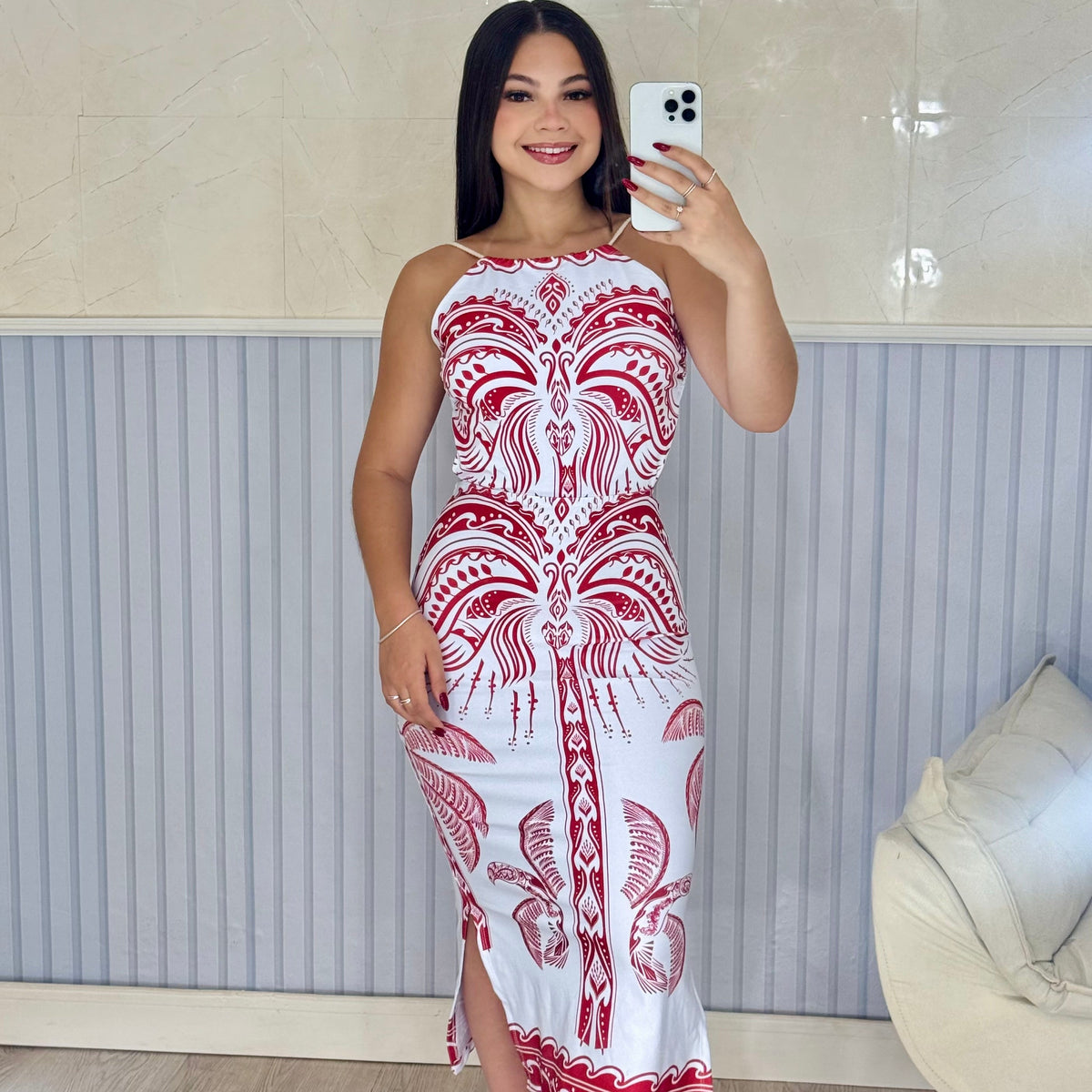 Vestido Midi Suplex Premium Vitória - Alany Boutique