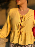 Bata Feminina Manu - Amarelo - Alany Boutique