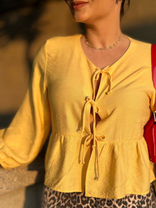 Bata Feminina Manu - Amarelo - Alany Boutique