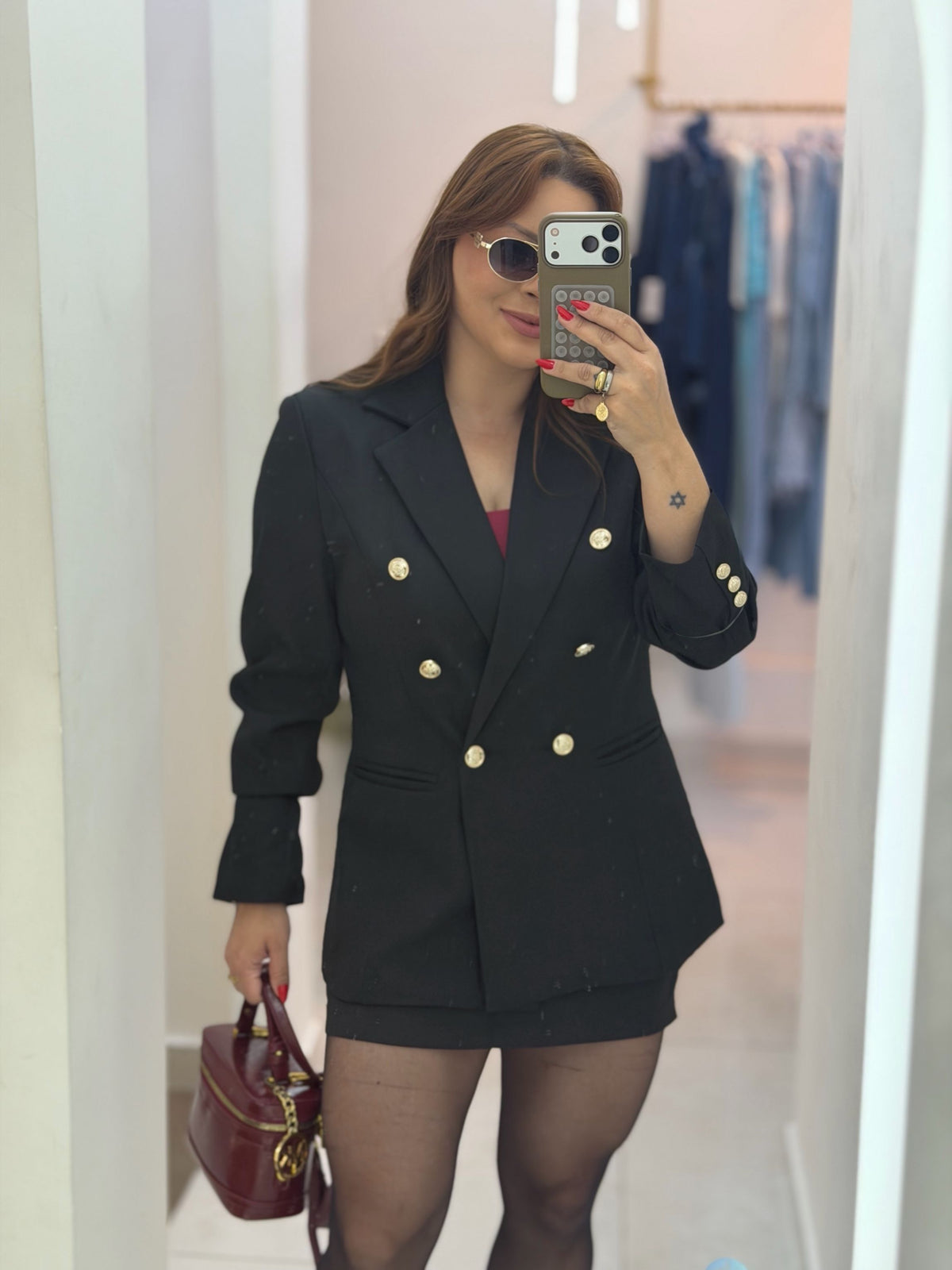 Blazer Feminino Malbeck alfaiataria - Preto - Alany Boutique