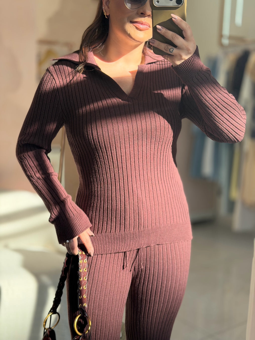 Conjunto Feminino Tricô Alana - Alany Boutique