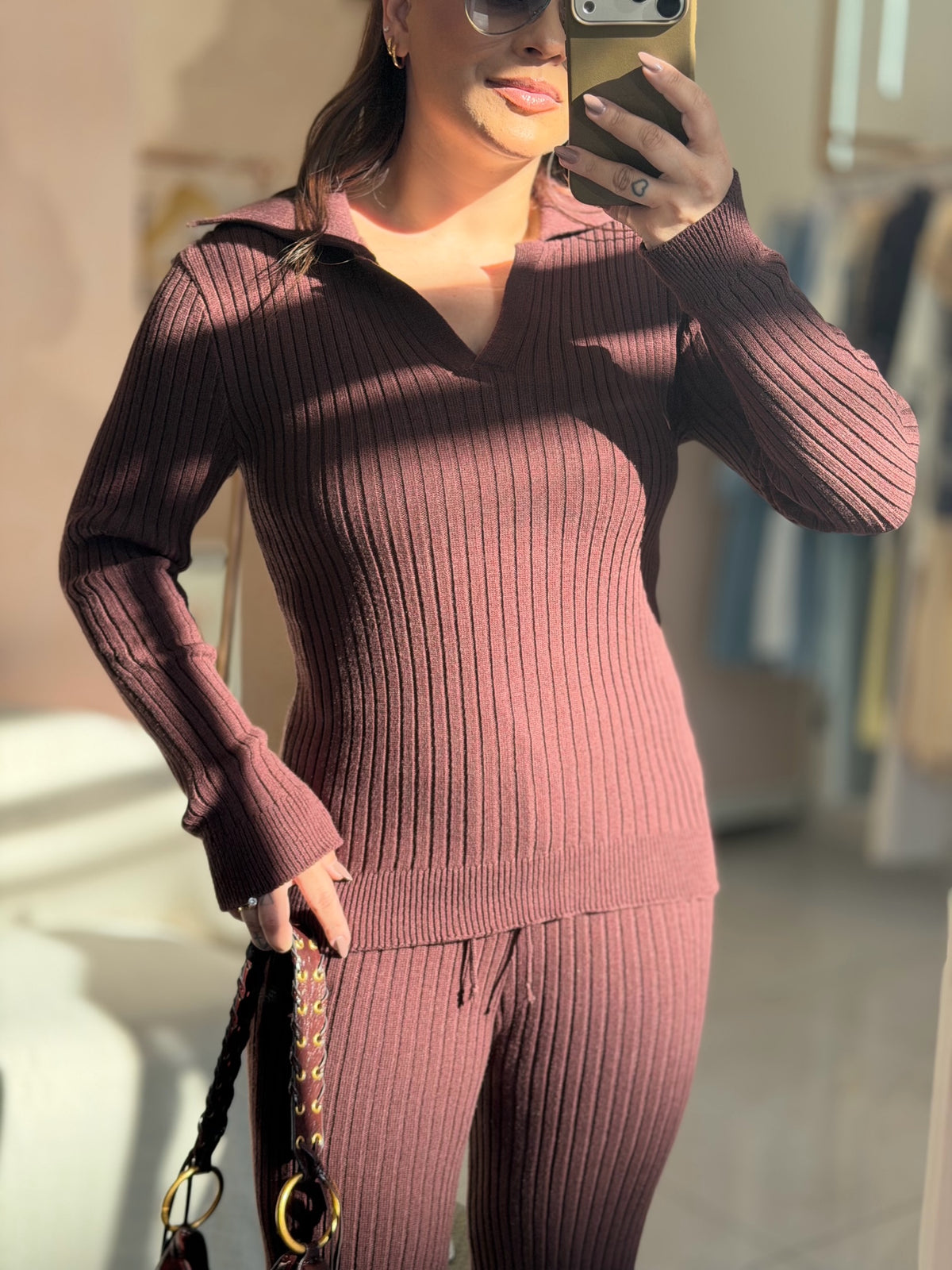 Conjunto Feminino Tricô Alana - Alany Boutique
