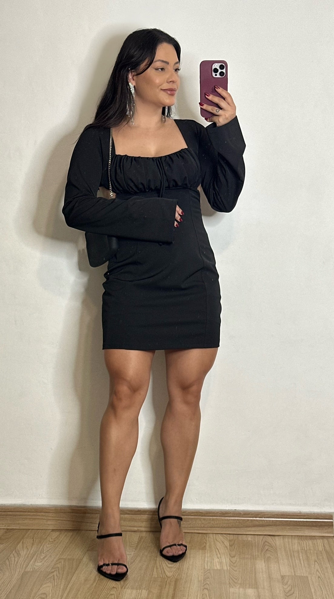 Vestido Feminino Manga Longa Sandy - Alany Boutique
