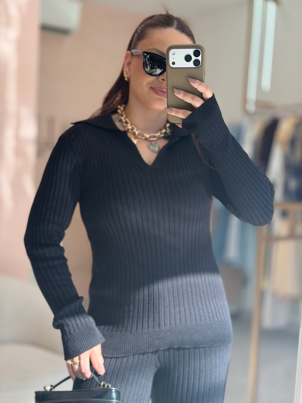Conjunto Feminino Tricô Alana - Alany Boutique