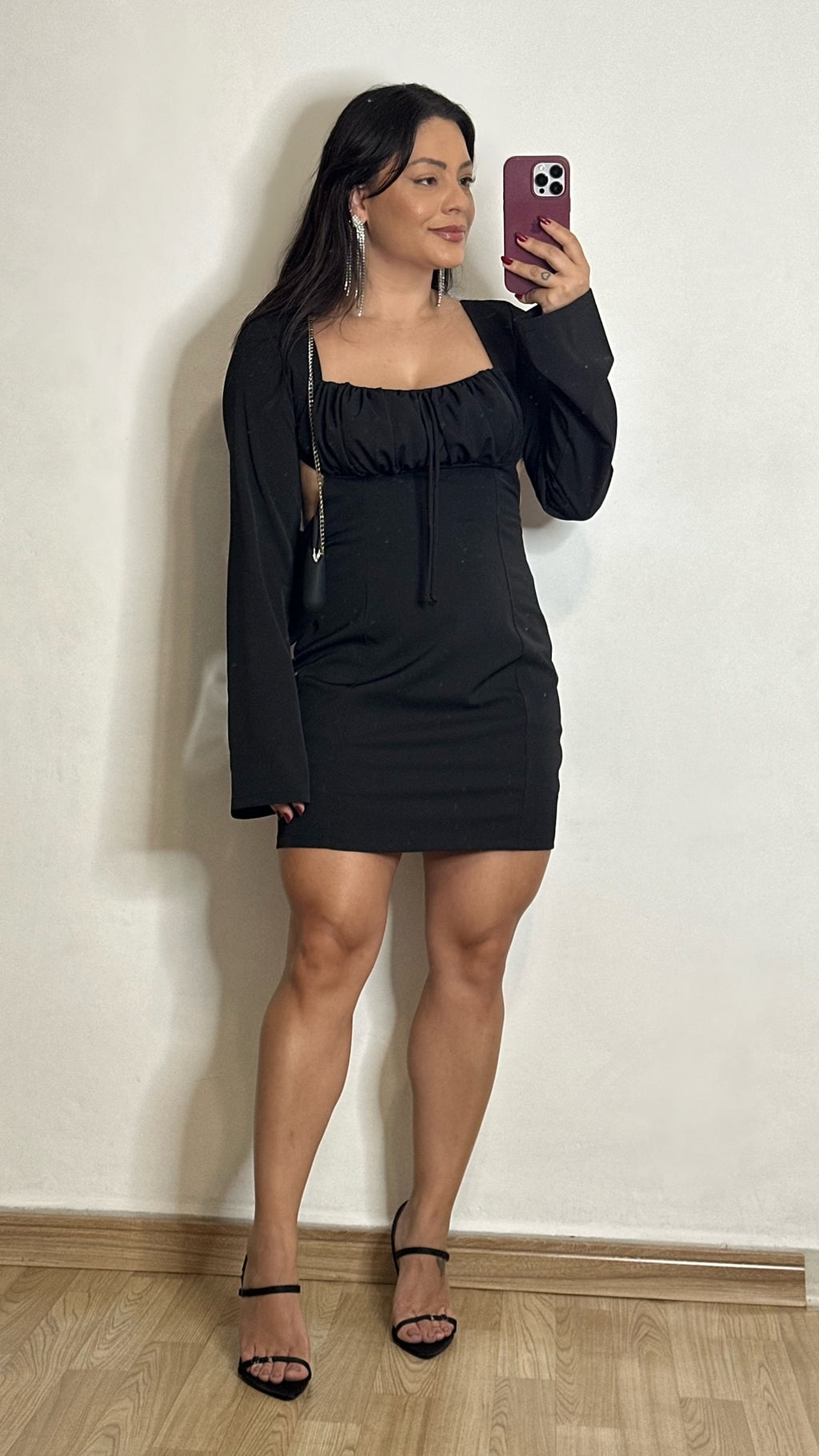 Vestido Feminino Manga Longa Sandy - Alany Boutique