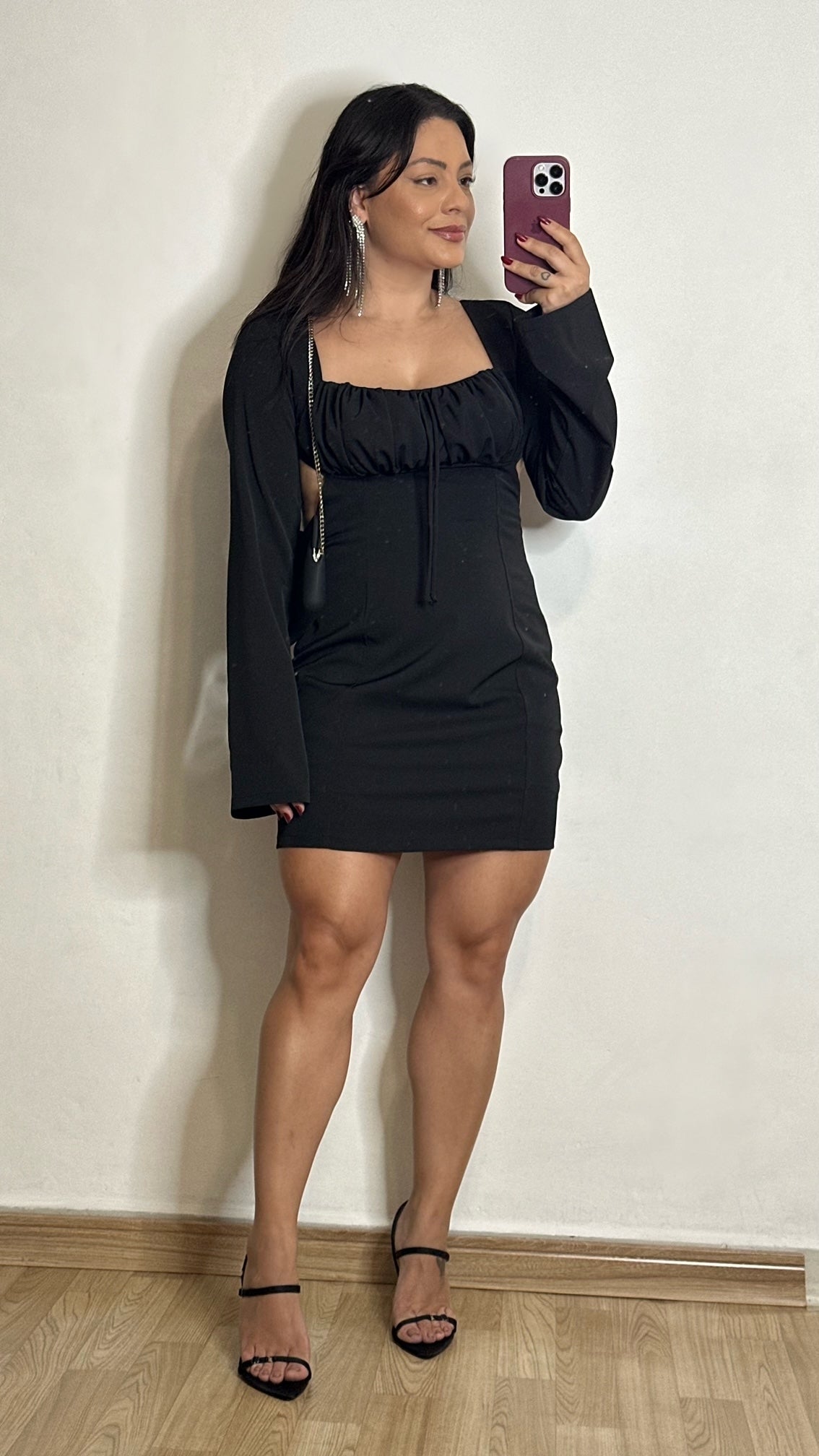 Vestido Feminino Manga Longa Sandy - Alany Boutique