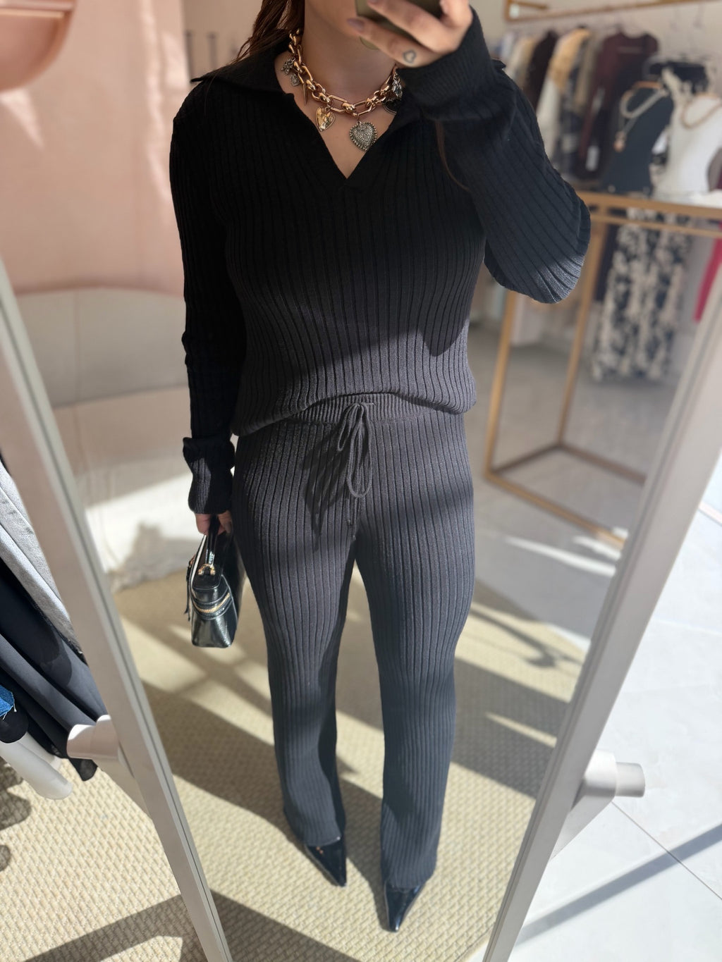 Conjunto Feminino Tricô Alana - Alany Boutique