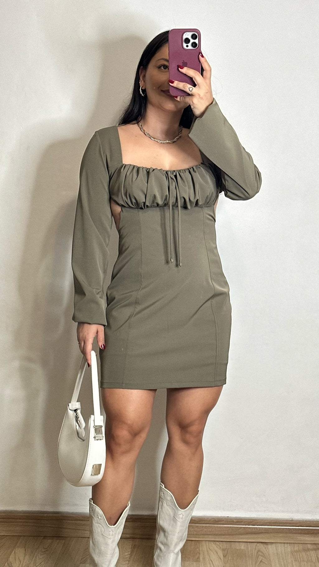 Vestido Feminino Manga Longa Sandy - Alany Boutique