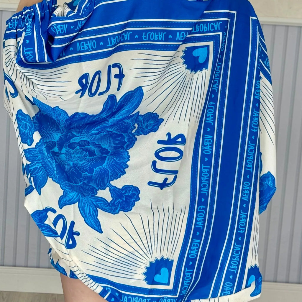 Conjunto Shorts Saia + Kimono - Alany Boutique