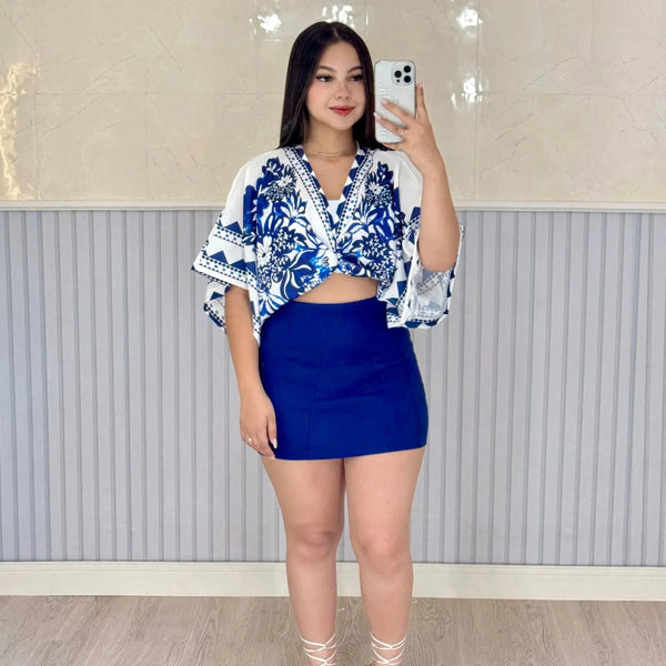 Shorts Saia Bengaline Encanto